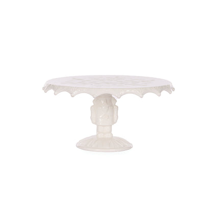 22 CM WHITE NUTCRACKER CAKE STAND