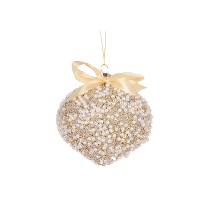Ribboned Pearl Onion Bauble