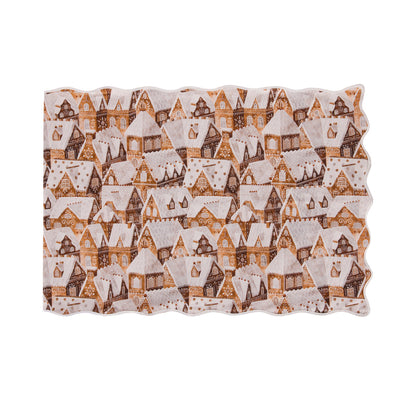 Gingerbread Spice Cotton Table Runner