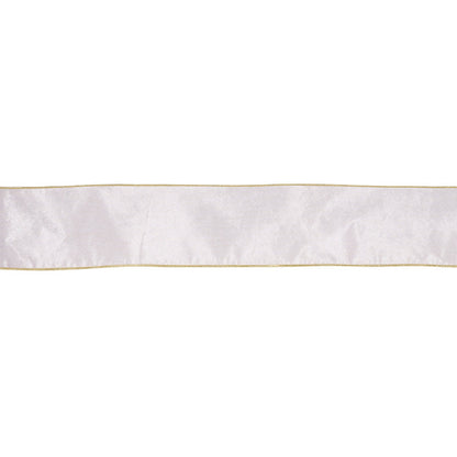 10cm White Velvet Ribbon
