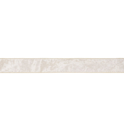 6.3cm White Velvet Ribbon
