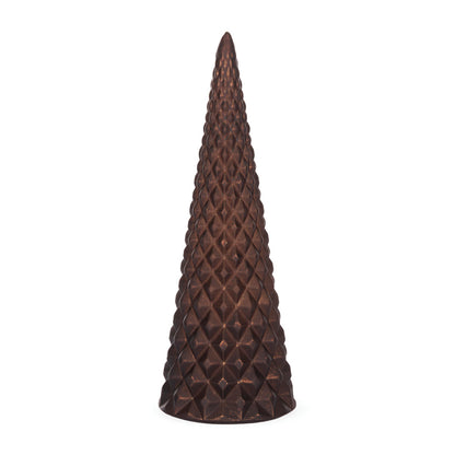 CHOCOLATE EMBOSSED TABLE TOP TREE