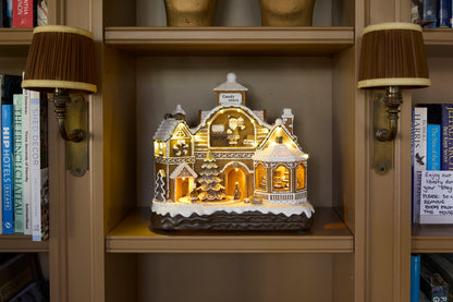 Piped Led Musical Gingerbread Village