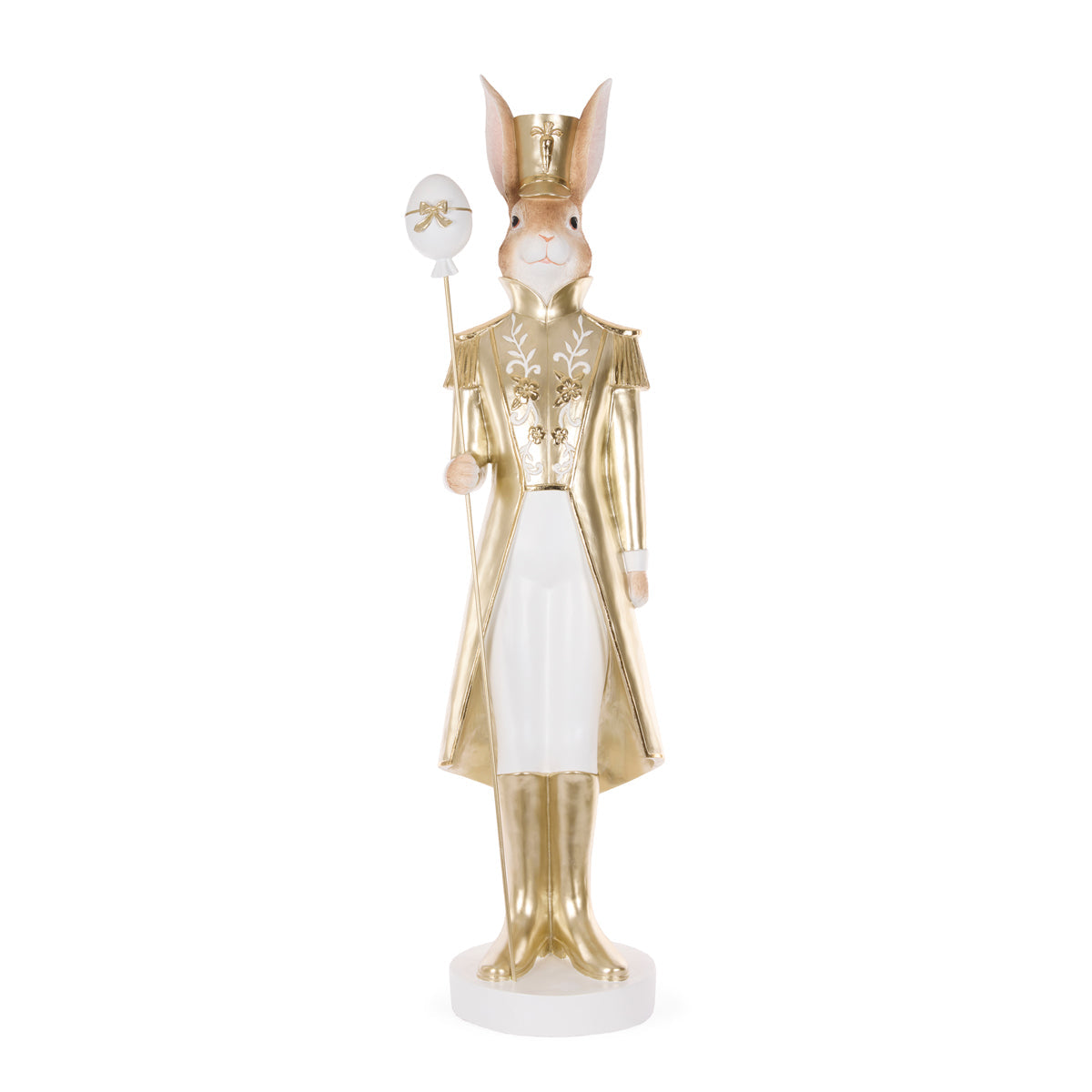 GOLD REGAL NUTCRACKER WITH STAFF