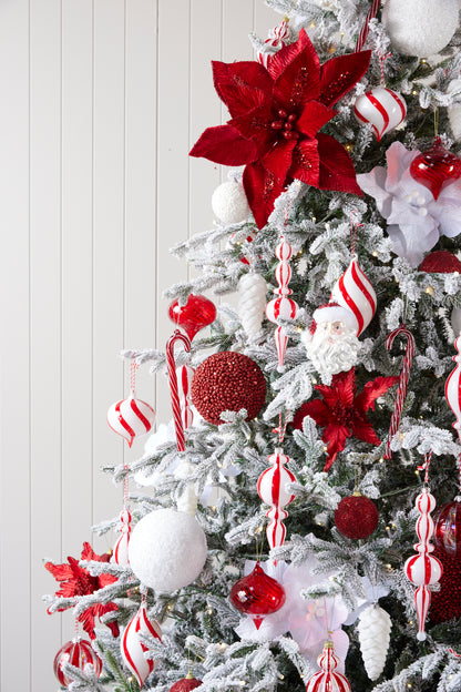 Luxe Peppermint  Ornament Package 5.5Ft / 6Ft