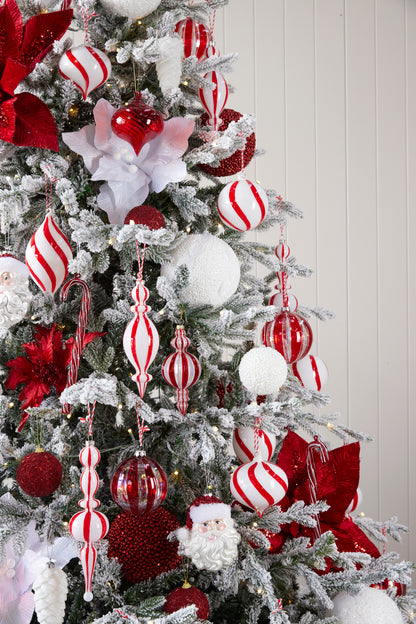 Luxe Peppermint  Ornament Package 5.5Ft / 6Ft