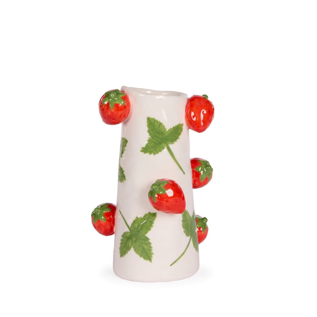 SMALL STRAWBERRY PATCH VASE