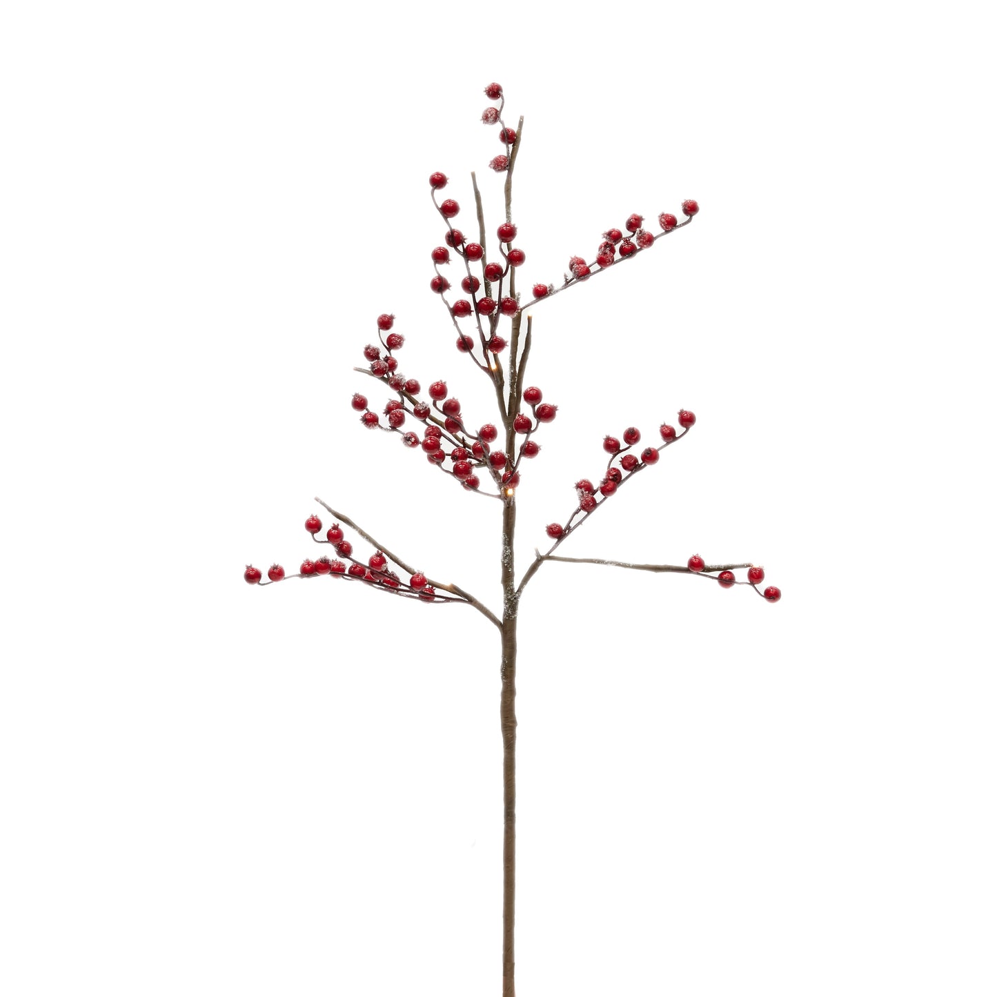 80cm LED Red Berry Branch Spray