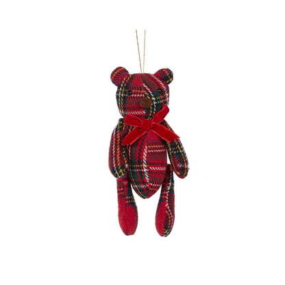 13cm Crosshatch Hanging Teddy Bear