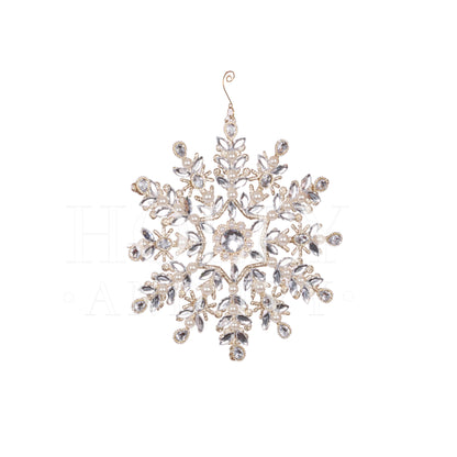 30CM CRYSTAL SNOWFLAKE HANGING