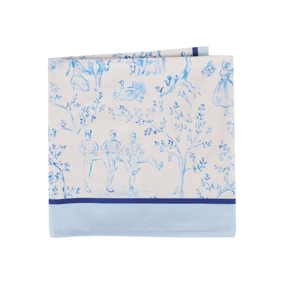 December Frost Cotton Tablecloth