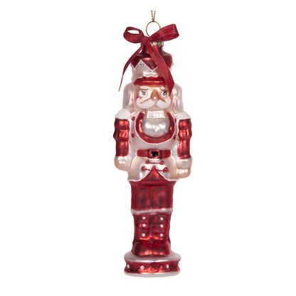 Red Retro Joy Nutcracker Ornament