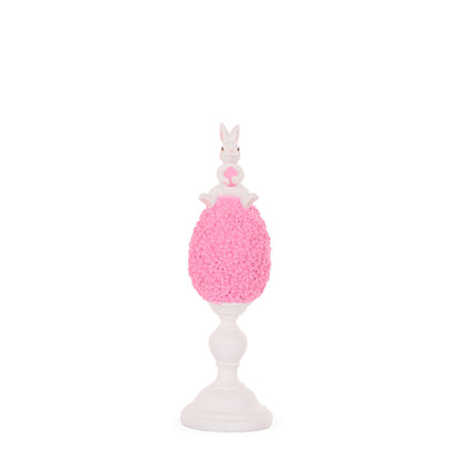 MEDIUM PINK LAPIN EGG FINIAL