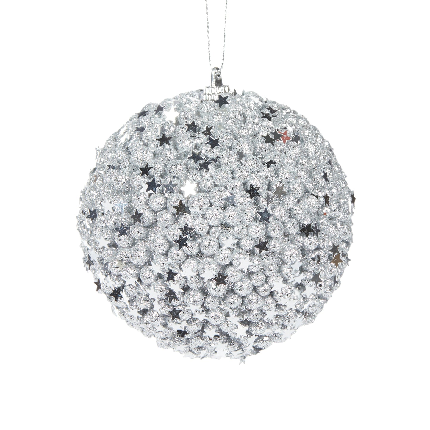 Silver Stars Bauble.