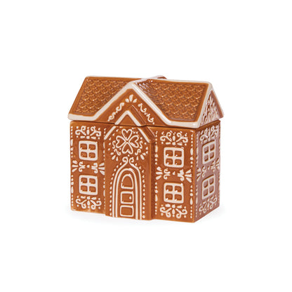 Ceramic Gingerbread Mansion Jar