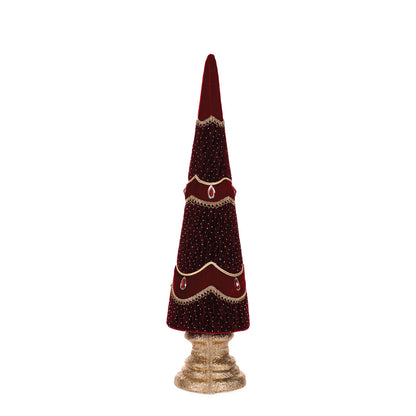 71 CM ELABORATE BURGUNDY TREE