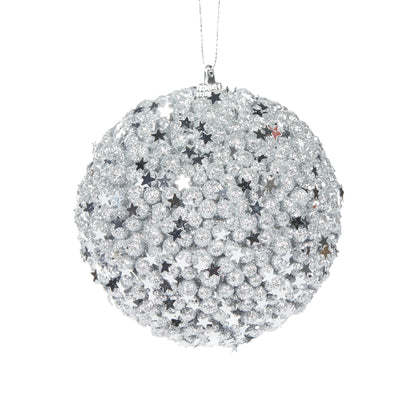 Silver Stars Bauble.