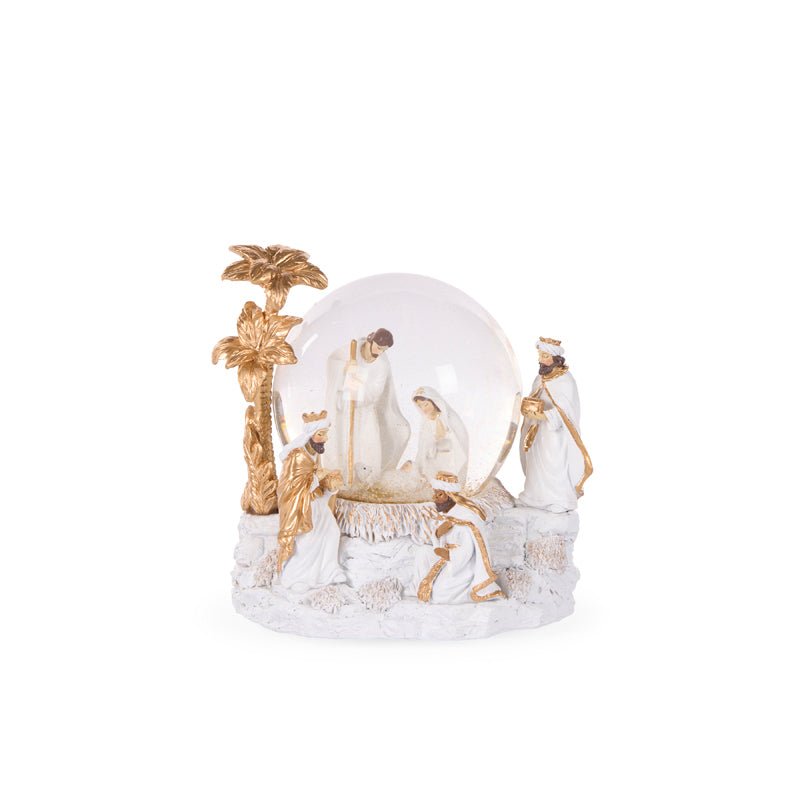 Musical Classic Nativity Snow Globe