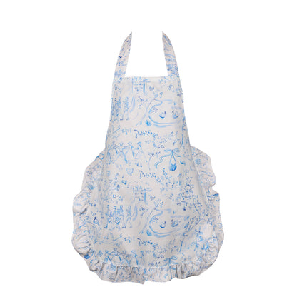 December Frost Cotton Apron