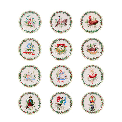 12 Days Of Christmas Dinner Plates Gift Set