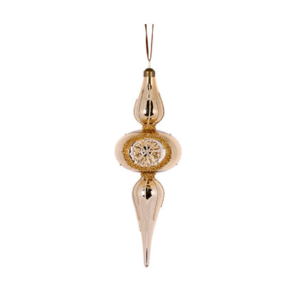 Gold Diamond Reflector Finial