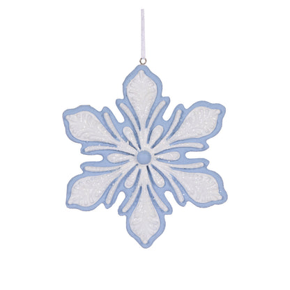 Delicate Blue Snowflake Cookie Hanging
