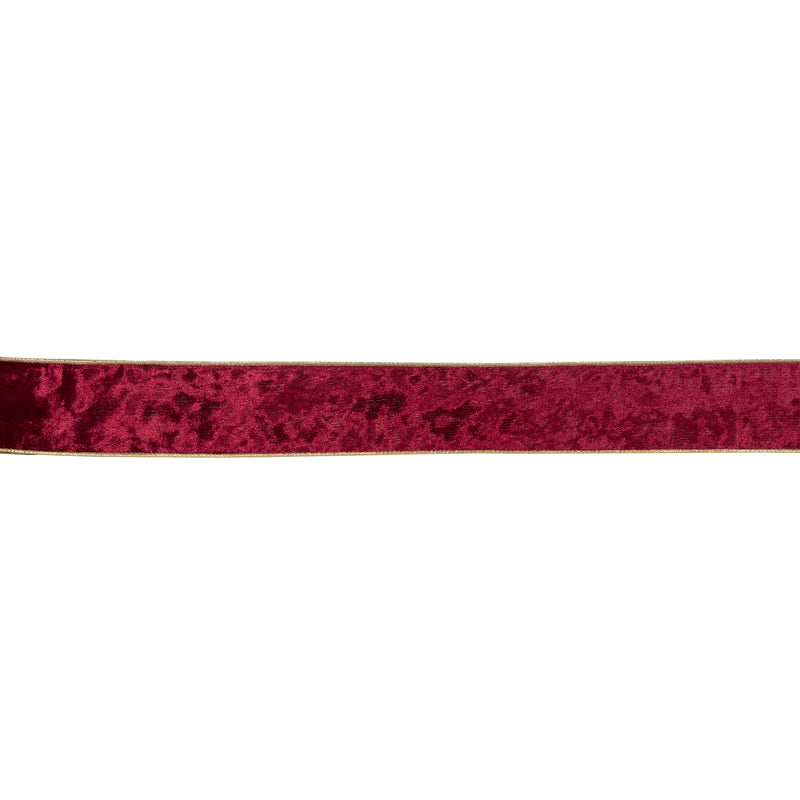 6.3cm Burgundy Velvet Ribbon