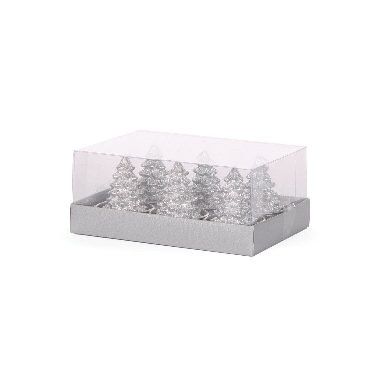 6pk Silver Tree T - Lights