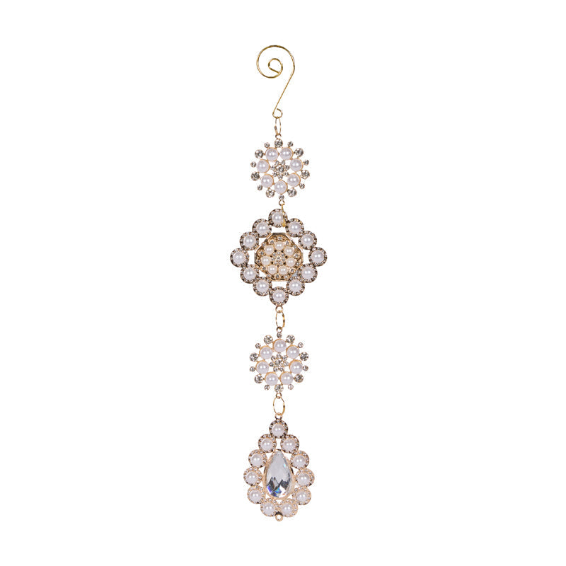Trailing Pearl Rosette Hanging