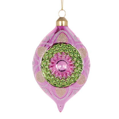 RETRO PINK VINTAGE DROP BAUBLE