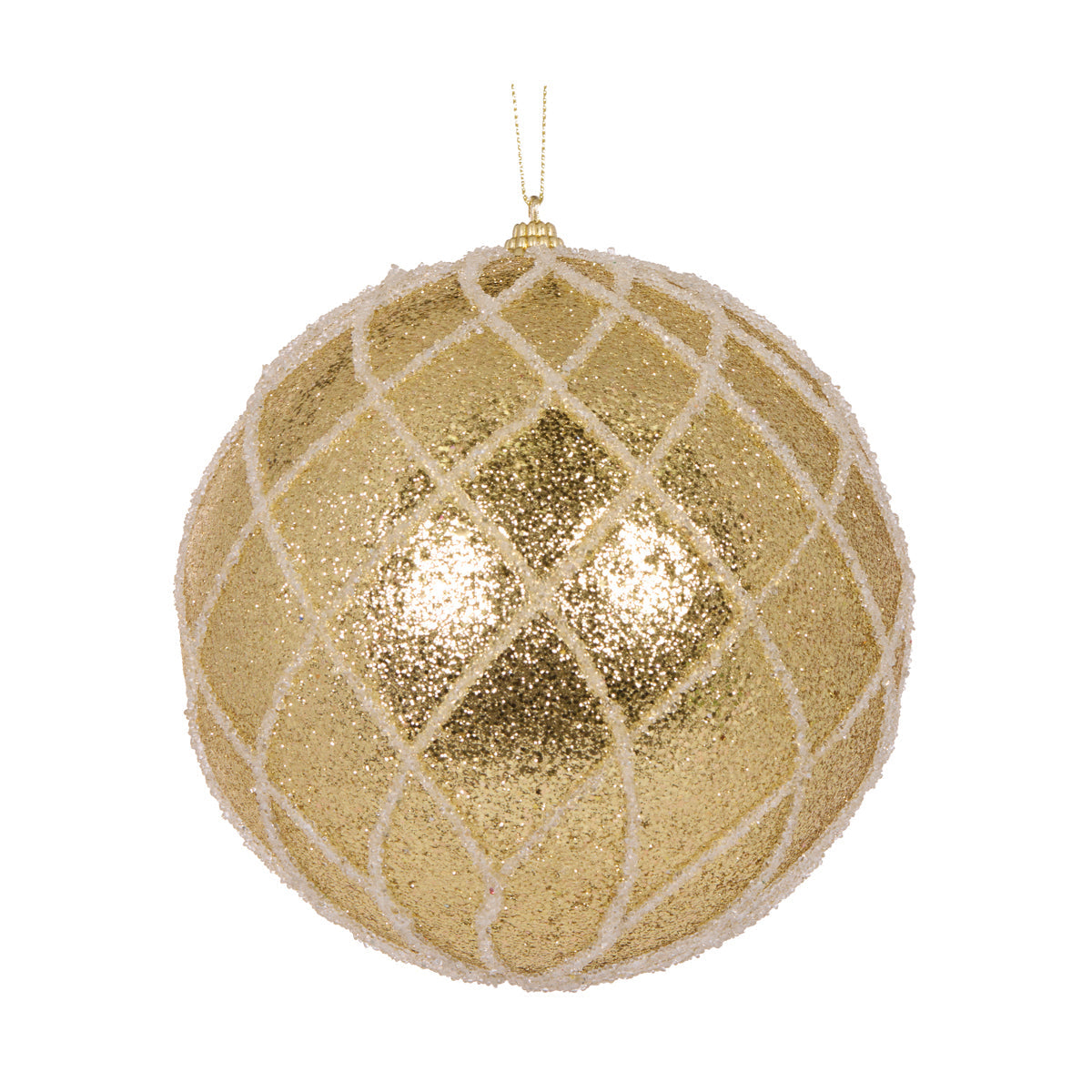 XL Gold Lattice Bauble