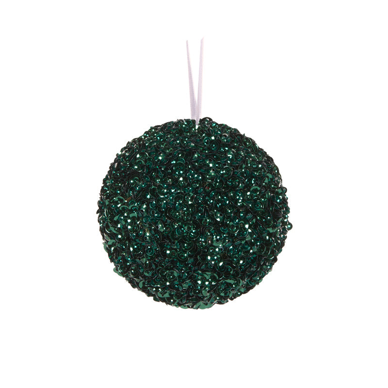 Dark Green Crystal Confetti Bauble