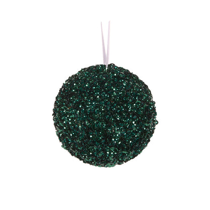 Dark Green Crystal Confetti Bauble