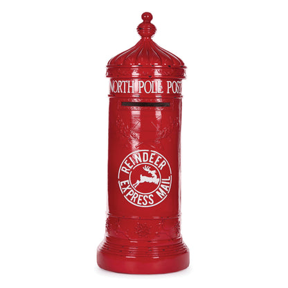 77cm Red And White Santa Mailbox