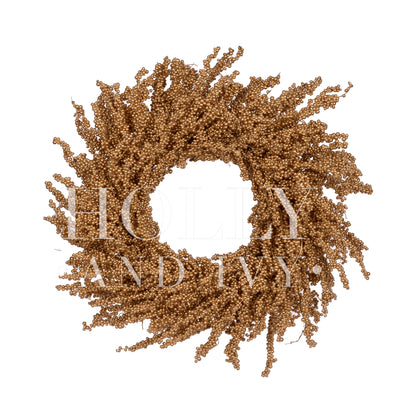 75 CM LUXE METALLIC BERRY WREATH