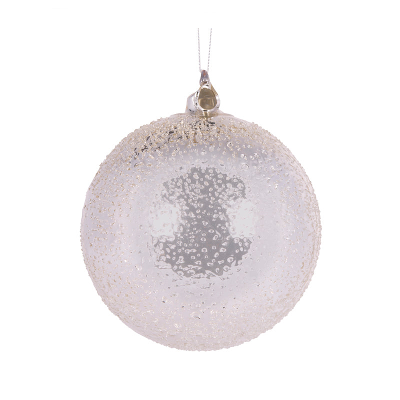 15cm Silver Mercury Bubbles Bauble