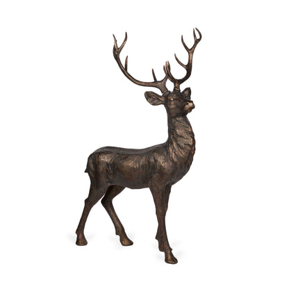 130 Cm Metallic Woodland Reindeer Standing