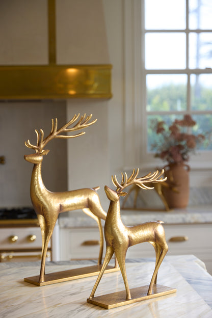 57 CM METALLIC METAL REINDEER