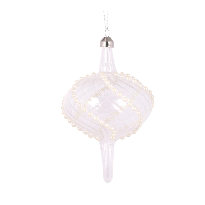 Etched Swirl Onion Bauble