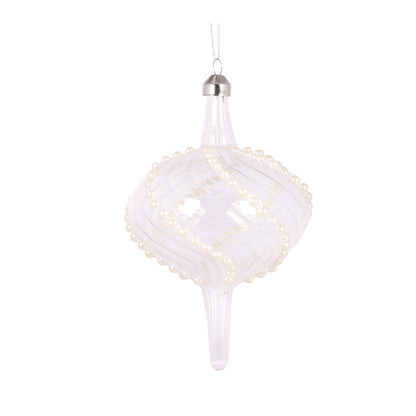 Etched Swirl Onion Bauble