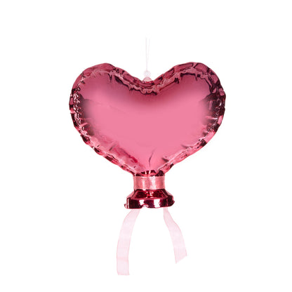 METALLIC WATERMELON HEART BALLOON HANGING LARGE