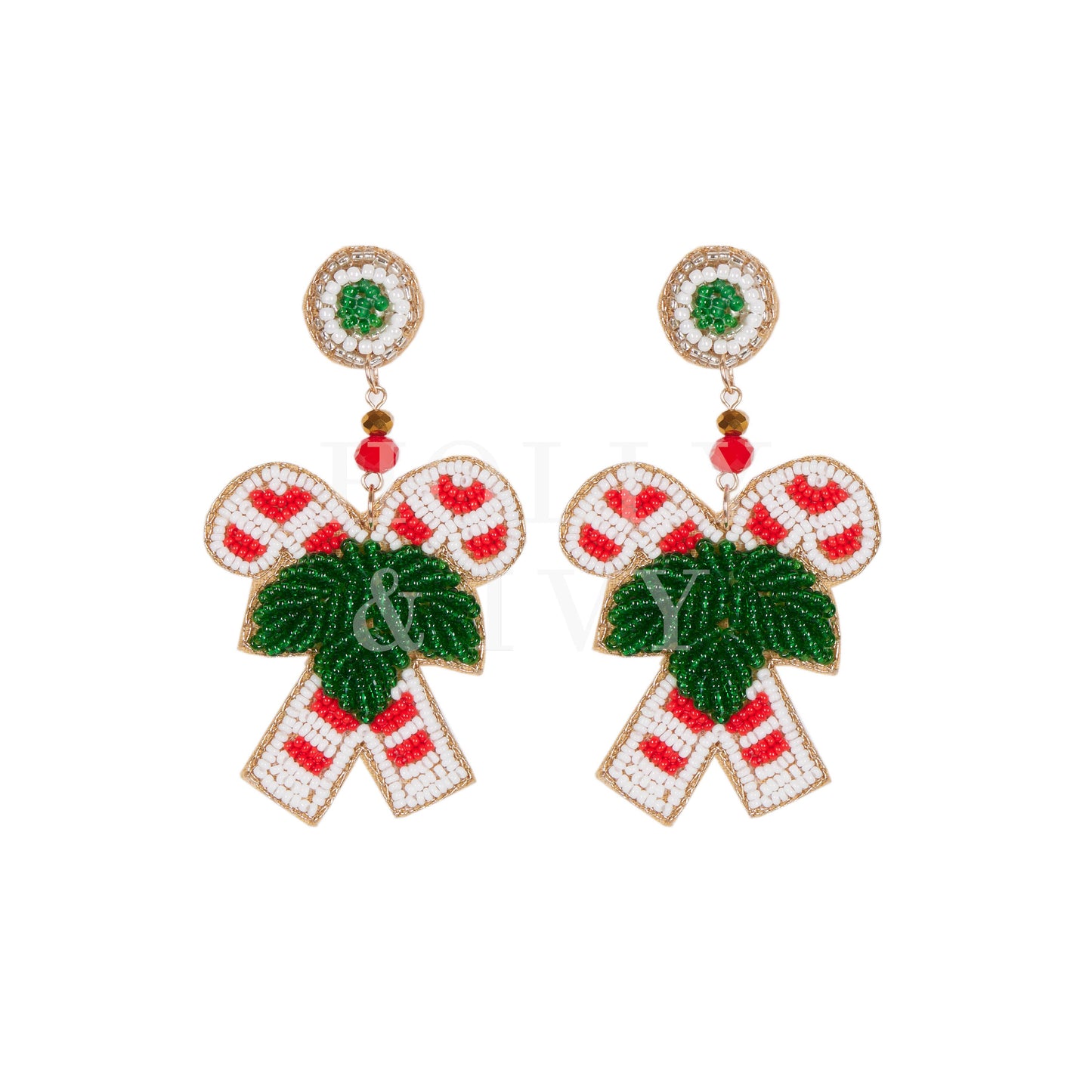 Double Candy Cane Earrings