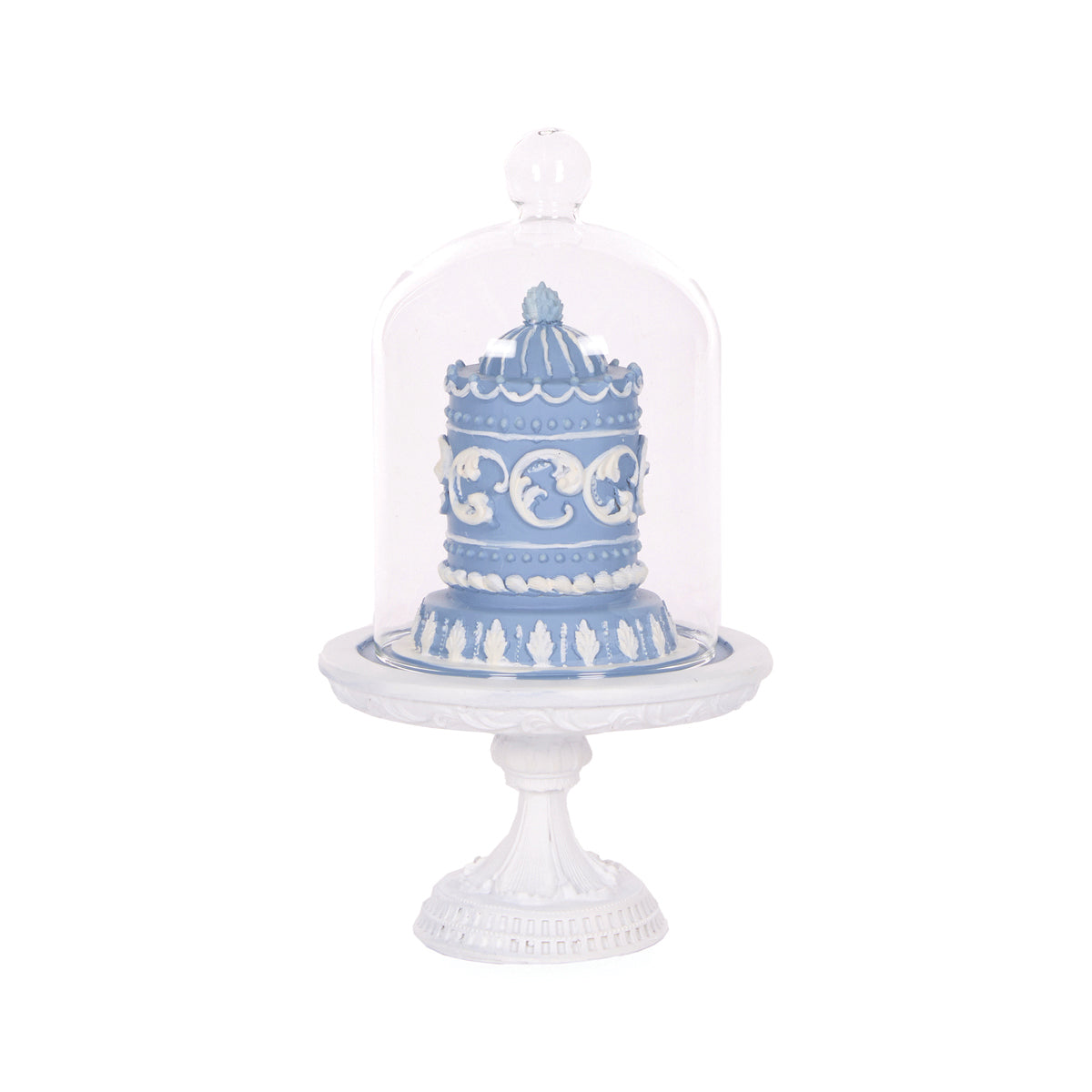 FROSTY BLUE ICED CAKE CLOCHE