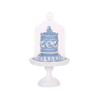 FROSTY BLUE ICED CAKE CLOCHE
