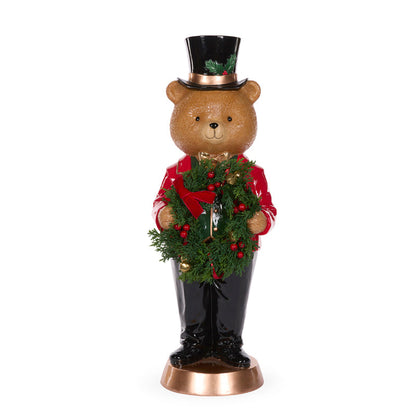 Tailored Teddy Bear With Wreath