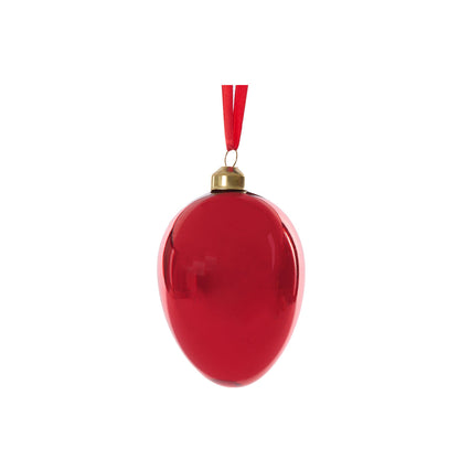 LUXE GLASS RED EGG HANGING