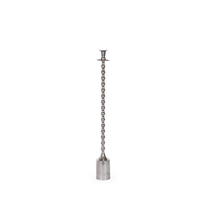 75cm Silver Ripple Candle Holder