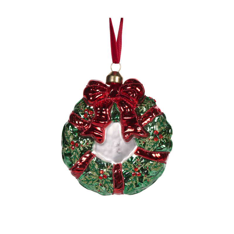 Ribboned Wreath Ornament
