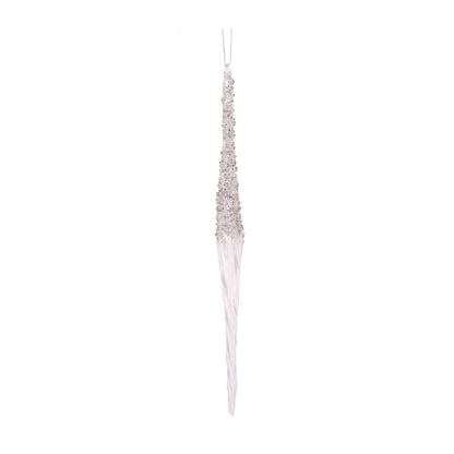 SILVER ENCRUSTED DIAMOND DROP