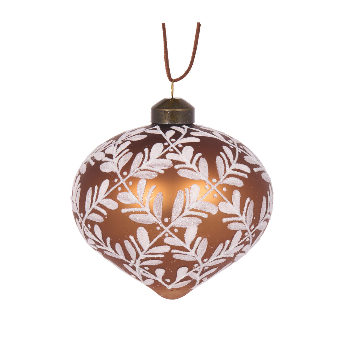 Gingerbread Fleur Onion Bauble